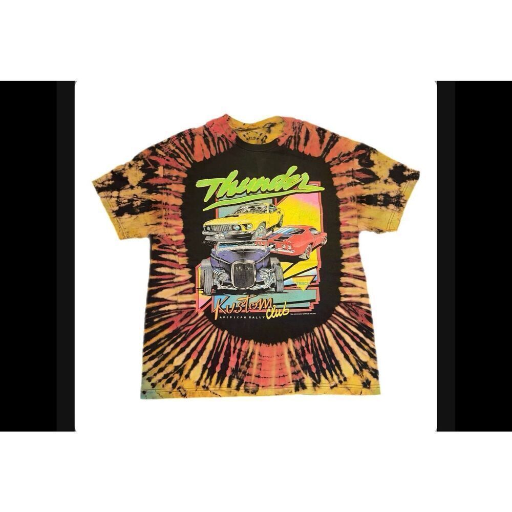 Thunder Classic Cars Tie-Die Tee